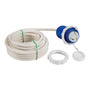 Pre-mounted cap + cable white 10 m 16 A